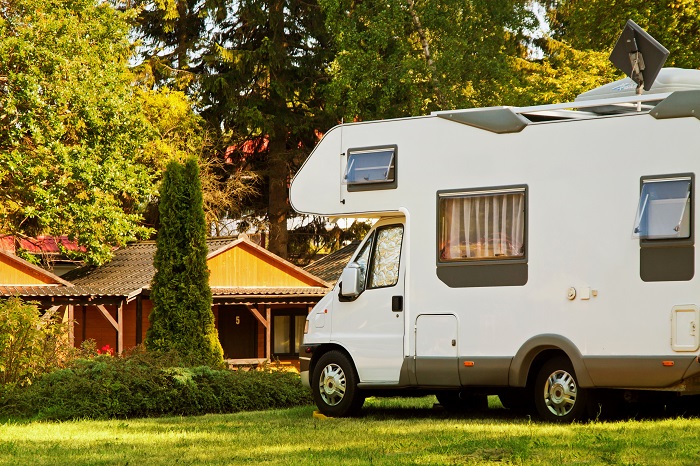 RV in Yard