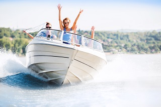 image of boat on lake