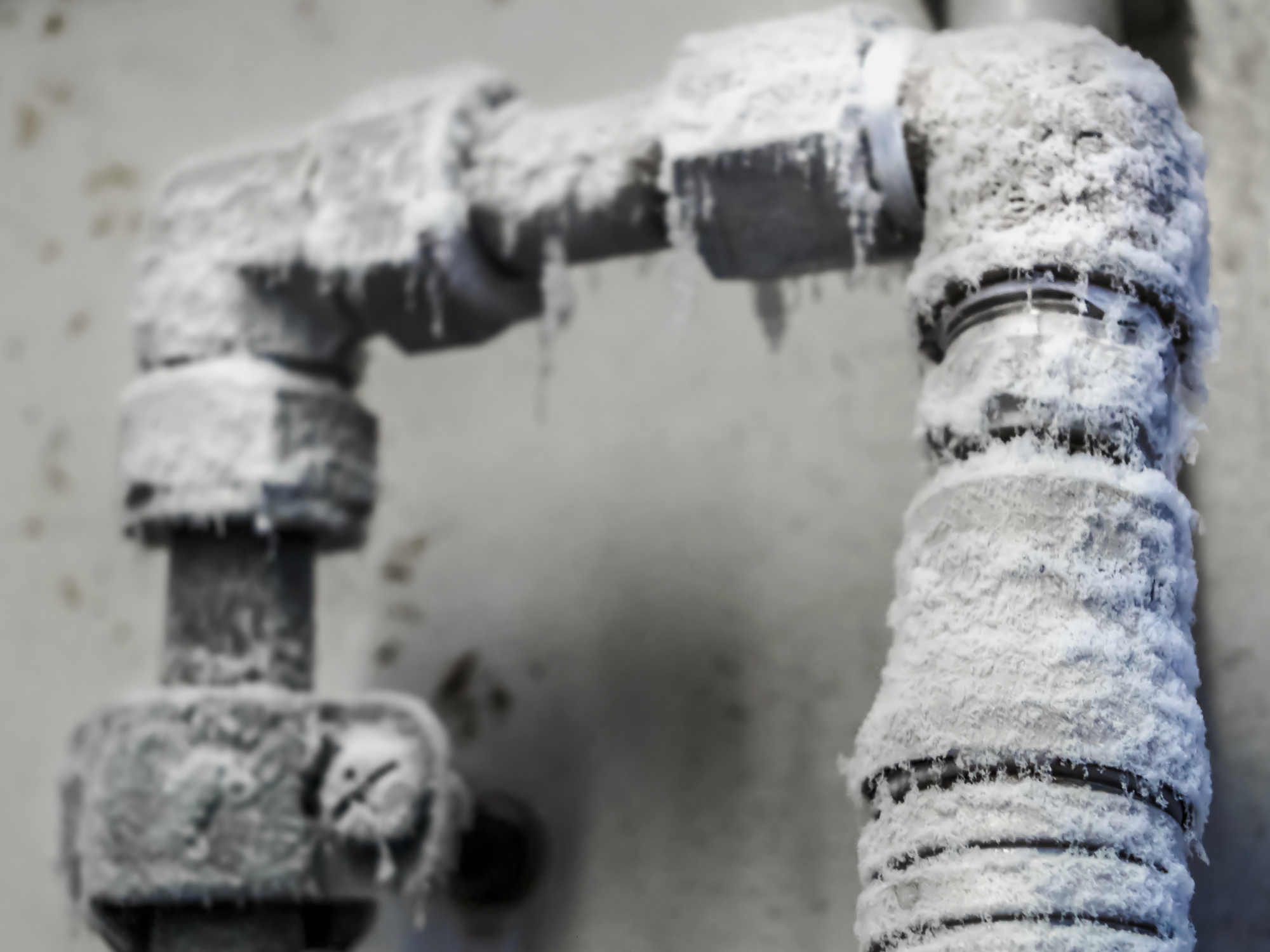 image of frozen pipes