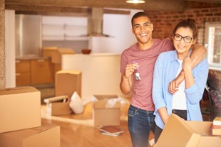 image of couple sharing apartment