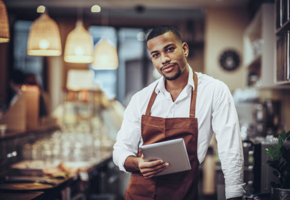 image of cafe owner