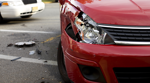 a close up of a damaged vehicle